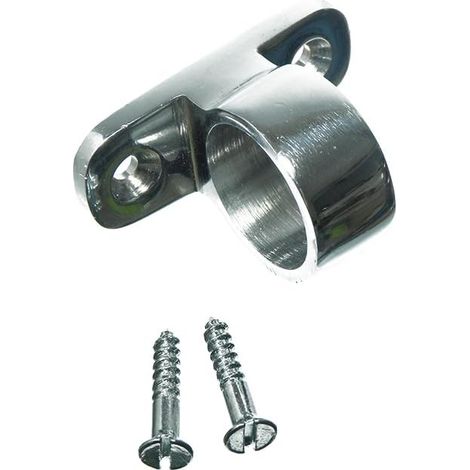 Lot de 5 œillets chromés avec vis de fixation (1/2)