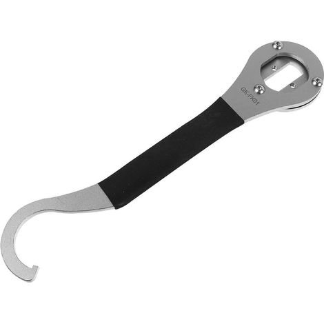 Clé à molette métallique pour boîtier de pédalier de vélo (outil de démontage d'axe) - Lot de 2 - Ergonomique, facile à utiliser et robuste (1/5)
