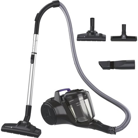 Hoover Aspirapolvere a traino senza sacco potente e compatto HP1 per tappeti, pavimenti duri e delicati, Leggero e con filo, Contenitore 2L, Spazzola Parquet, Raggio d'azione 7,5 m [HPZ107HM] (1/5)