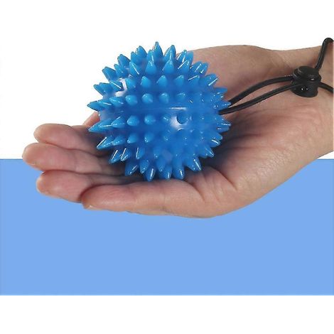 balle d'entraînement des doigts, balle de préhension, balle de compression de la main avec sangle élastique au poignet, 10 lbs. (1/5)