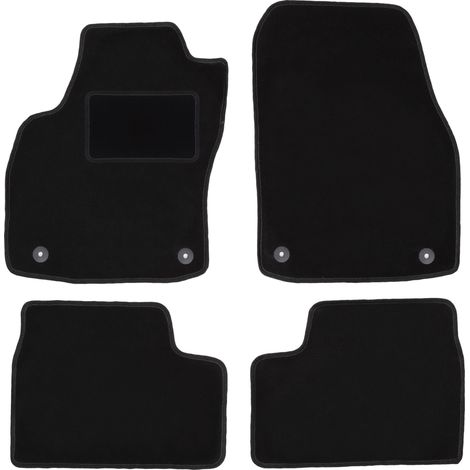 Schwarze Veloursmatten für: Opel Astra H Limousine, Schrägheck, Kombi, TwinTop, Cabrio, Coupé (2003-2010) (1/5)