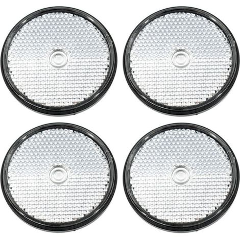 Catadioptre ø 60 blanc avec trou (Lot de 4 ) (1/2)