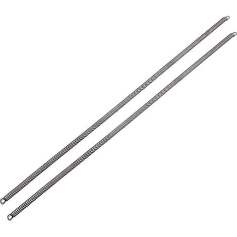 Ressort de Traction Ressort de Tension Ressorts d'Extension 1mm Fil Dia, 5mm OD, 300mm Libre Longueur Ressort Acier Petit Double Crochet 2pcs (1/3)
