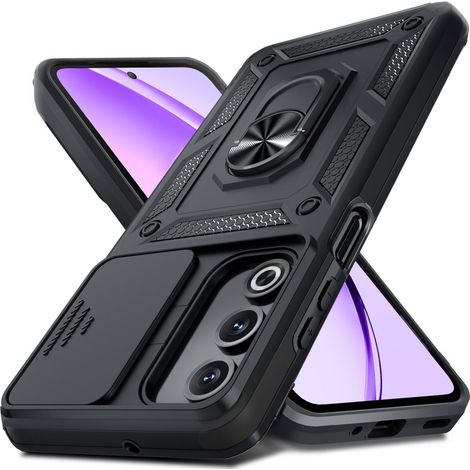 Custodia rinforzata per Oppo A80, CamShield Slide, nera (1/5)