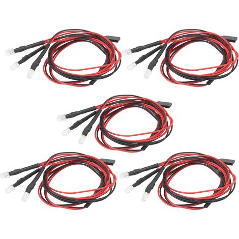 Stück 5-mm-LED-Scheinwerfer für Traxxas RC-Cars, universelle, verbesserte Beleuchtung für funkgesteuerte Modelle (1/5)