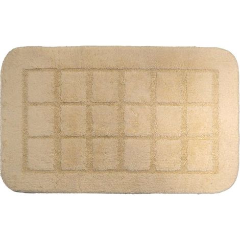 Sapho Ridder - Alfombrilla de baño Delhi 500x800 mm, con antideslizante, beige 1712311 (1/5)