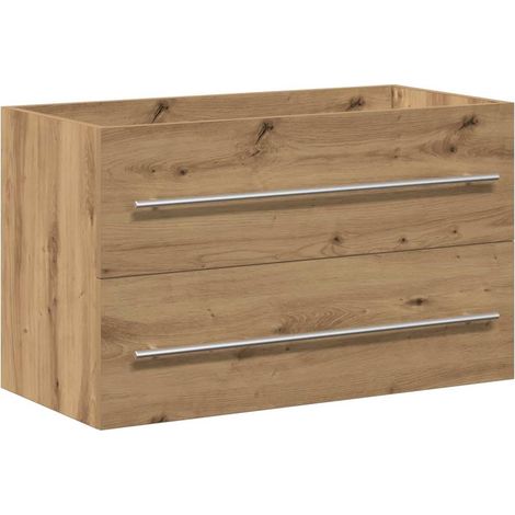 Maison Exclusive - Waschbeckenunterschrank Artisan-Eiche 80x38,5x