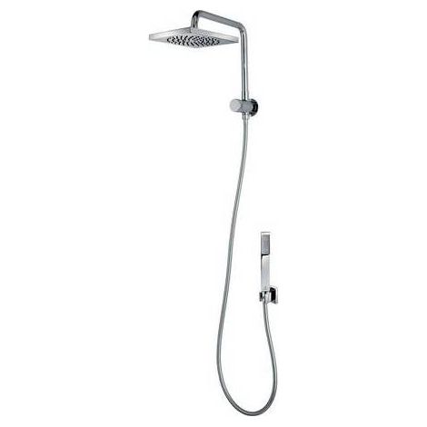 KIT BRACCIO DOCCIA CON SOFFIONE E DOCCETTA CUBE RENOVATION Misura: Cromo