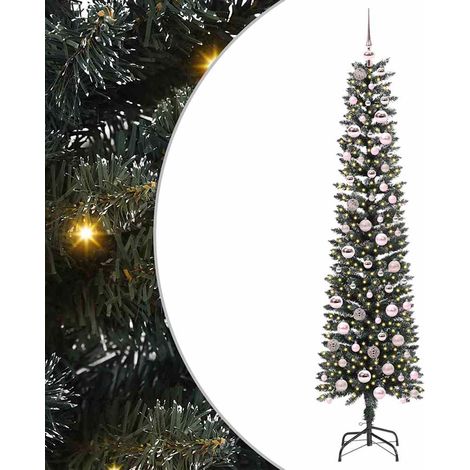 Sapin de Noël Arbre de Noël artificiel Vert 210 cm PVC, plastique et acier (1/5)