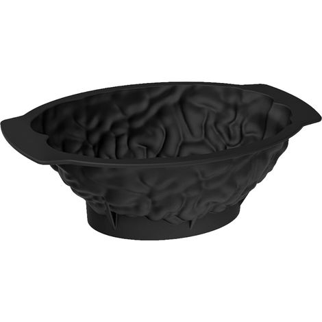 1 moule à gelée en silicone, forme de cerveau, 24,4 x 18 x 8 cm, pour gâteaux, gelées, chocolat ou pudding d'Halloween (1/5)