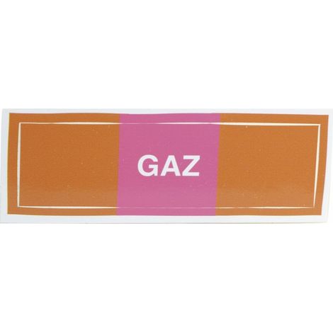 Étiquette souple adhésive gaz (X 10) - DIFF