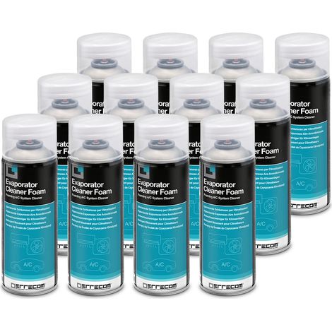 Errecom Evaporator Cleaner Foam – Pulitore Schiumoso per Climatizzatore Auto con Cannula Lunga  Alta Aderenza  Rimuove Sporco e Odori  Anche per Climatizzatore Casa  12 x 400 mL (1/5)