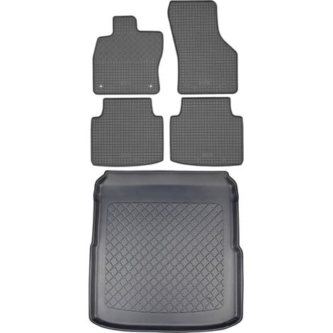 Set di tappetini in gomma per auto e tappetino per bagagliaio per Volkswagen Arteon Sedan (4 porte) dal 06.2017 (1/5)