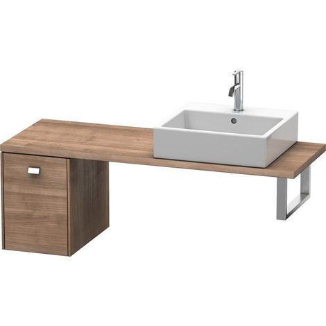 Duravit Brioso mueble bajo para consola compacta 32,0 x 48,0 cm, 1 cajón, Color (frente/cuerpo): Ticino decorado en madera de cerezo, mango cromado - BR512001073