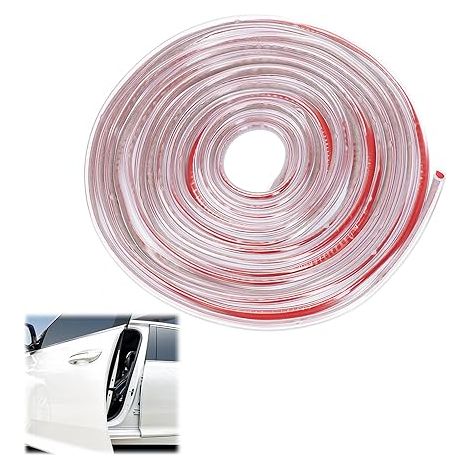 Protection de Bord de Porte de Voiture Joint Garniture PVC Transparent Adapté aux et la Plupart des Modèles Résistant à l'eau aux UV Universel protège portière Forme U (1/5)