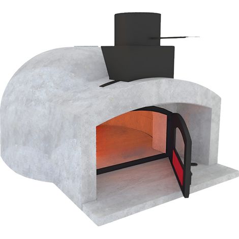 Forno legna artigianale diametro 80 cm capienza 2/3 pizze cottura diretta