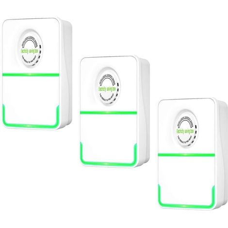 UlisemHome Energiesparsteckdose, 3 Stück, Energiespargerät, Smart Power Saving Box, 90-250 V (EU-Stecker) (1/4)