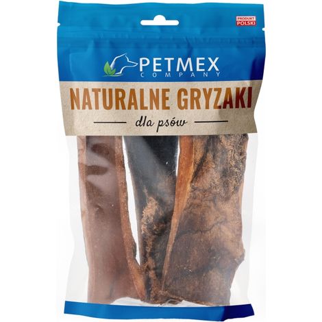 Friandise à mâcher naturelle pour chiens : peau de cerf séchée de 15 cm, Petmex, 100 g (1/2)