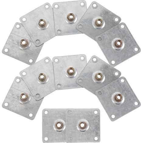 de fixation métalliques pour pieds de canapé 6 x 6 cm (1/5)