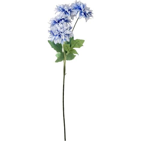 Fleurs de dahlia artificielles bleues pour la photographie, l'arche de mariage et la décoration de salle (1/5)