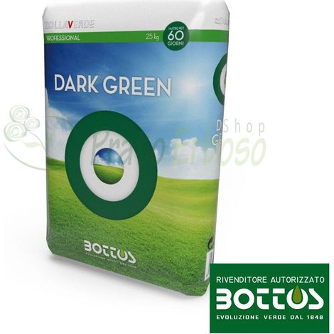 Dark Green 11-0-0 + 3 MgO + 4.5 Fe - Fertilizzante per prato da 25 Kg