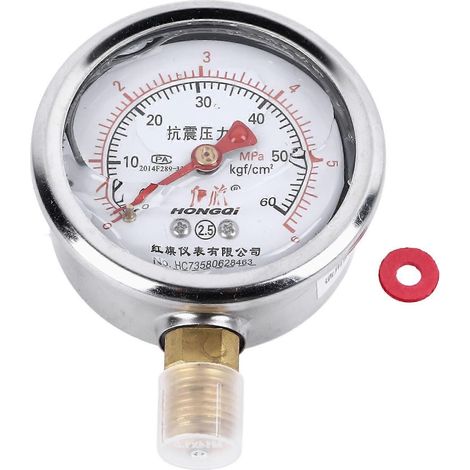 Manometer Klasse 1.6, erdbebensicher, hochpräzise, industrielles Druckmessgerät für elektrische Anlagen
