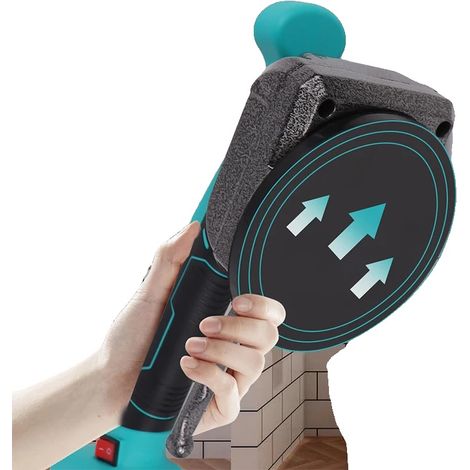 Vibratore per piastrelle, batteria al litio da 21 V, capacità di aspirazione 50 kg, 5 velocità regolabili, frequenza di vibrazione da 0 a 300 Hz, dimensioni 13x32 cm (1/5)