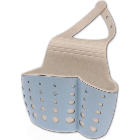 Porte-éponge suspendu pour robinet d'évier de cuisine, range-éponge, brosse, savon et torchon (1/5)