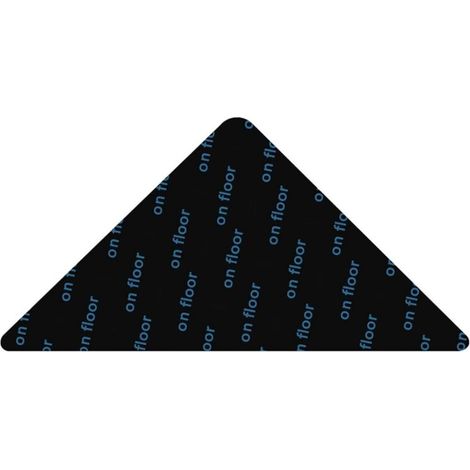 Ensemble de 4 morceaux de Ruban adhésif anti-dérapant pour Tapis, Triangle, Réutilisable, Noir