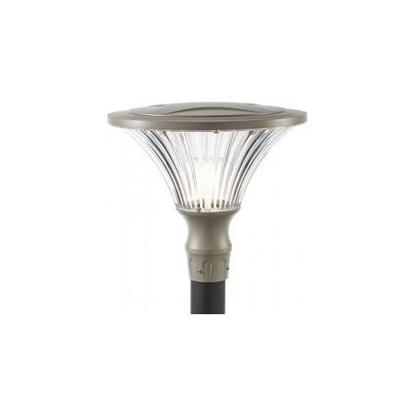 Moderne Aluminium-Guss Außenlampe, transparenter Diffusor, 60mm Durchmesser, max. 160mm Höhe, IP65 Taube (1/4)