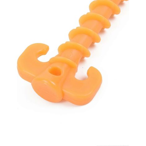 Kit de vis de tente extérieure, clou spiralé, piquet pour auvent de camping, kit de randonnée jaune (1/4)