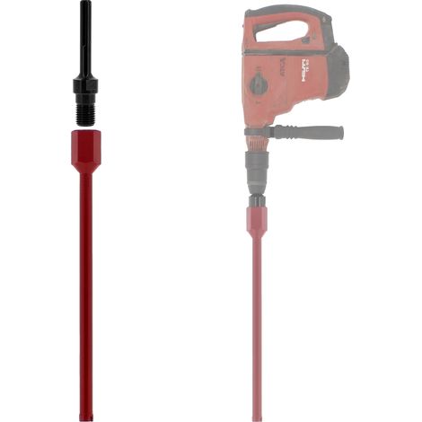 Diamantbohrkrone Ø 22 mm mit Adapter für Bohrmaschine und SDS-max-Bohrhammer