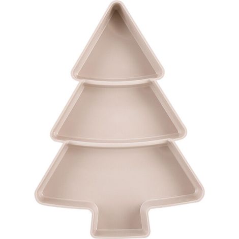 Creative arbre de noël forme bonbons Snack noix fruits secs plateau en plastique Snack bol petit déjeuner plateau fête de mariage Dessert (1/5)