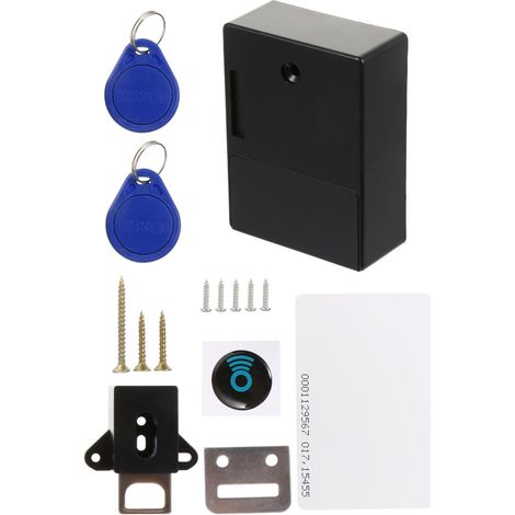 Serrure électronique intelligente pour tiroirs et armoires, en ABS (1/5)
