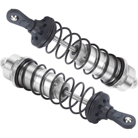 2 Amortisseurs à Ressort Métalliques Réglables pour Voitures RC 1/8 HSP HPI (1/5)
