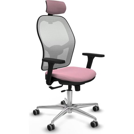 Sedia da ufficio piqueras y crespo Jorquera bianco alluminio schiuma (1/2)