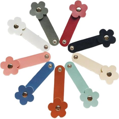 Lot de 24 Pièces Attaches de câble réutilisable Fermeture Organisateur pour Cordes et Gestion des Câbles 9 couleurs (1/5)