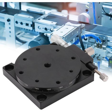 Plateforme de déplacement manuel Axes R Platine linéaire rotative Table coulissante 360° 60 mm RS60‑L (1/5)