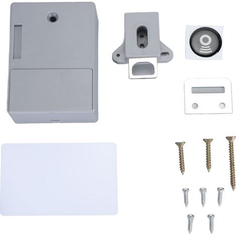 Serrure d'armoire cachée NFC, accès facile par carte, Installation Simple et sécurisée pour placards, tiroirs, armoires (1/5)
