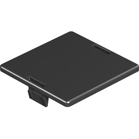 Piastra di finitura Obo lp r 15x15 cm nero confezione 10