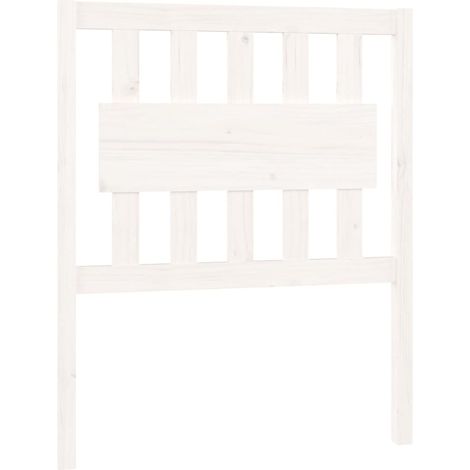 Maison Exclusive - Testiera per Letto Bianca 80,5x4x100 cm Legno Massello di Pino