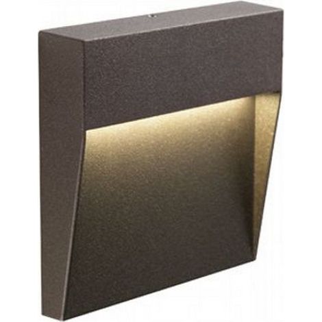 Sovil illuminazione da parete semi incasso led quadrato piccolo 99154/27