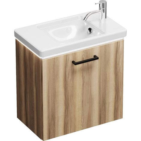 Burg Eqio Keramik-WT+WT-Unterschrank Frassino Dekor Cappuccino/Alpinw. GR0234