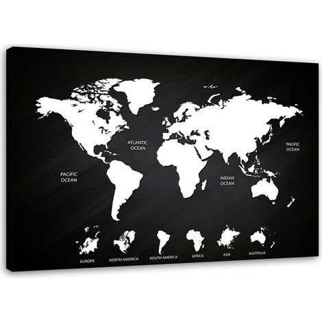 Tableau sur toile Cartes du monde Bureau 100x70 (1/5)