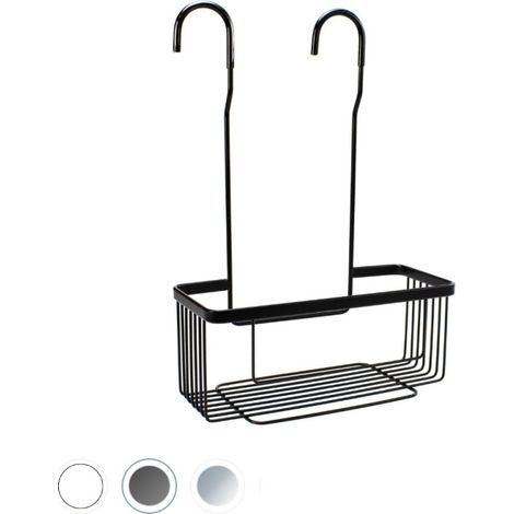 DEBLANCH estante de ducha colgante, negro (1/3)