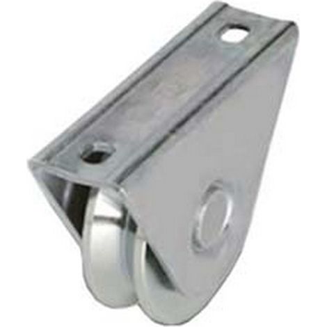 2PZ RUOTA CANCELLI GOLA V SUPPORTO CAVALLOTTO ART.412 mm80x24 portata