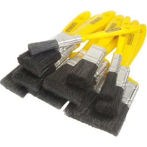 Stanley STAHOBBY10 Hobby Paint Brush 10 Set 12mm-76mm Assorted DIY Paint Brush