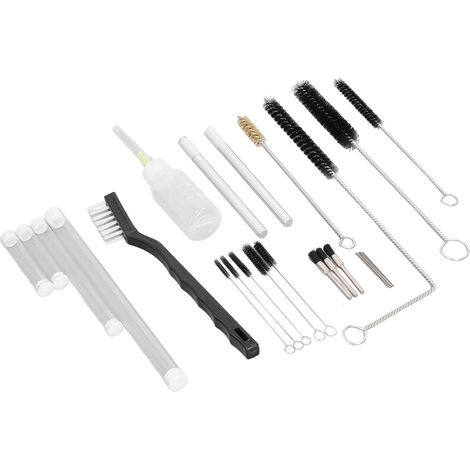 Kit de nettoyage pour aérographe avec flacon de lubrifiant, brosse de nettoyage et accessoires d'aiguille de rechange (1/5)