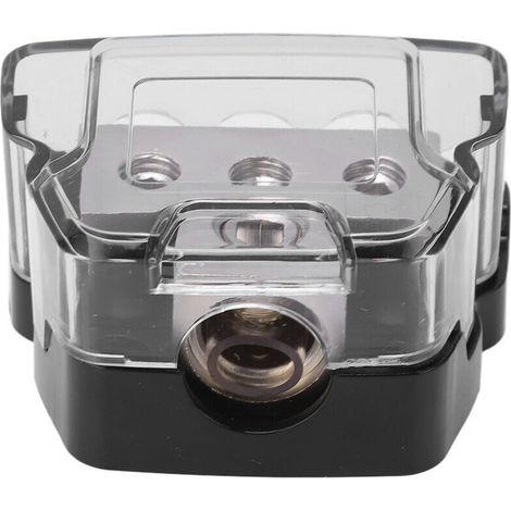 Bloc de distribution d'alimentation à 3 voies avec masse, répartiteur audio, entrée 0 AWG, 4 sorties, universel pour voiture