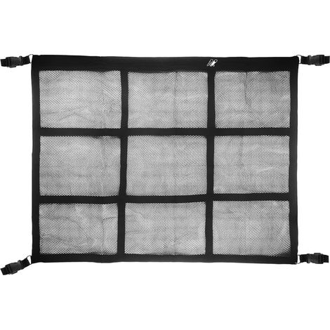 Filet de Rangement Camping Car, Filet Rangement pour Toit Voiture, Filet Rangement Voiture, Amenagement Van, Accessoires Van Aménagé, Universel Maille Sac pour Toit de Voiture Intérieur (1/5)